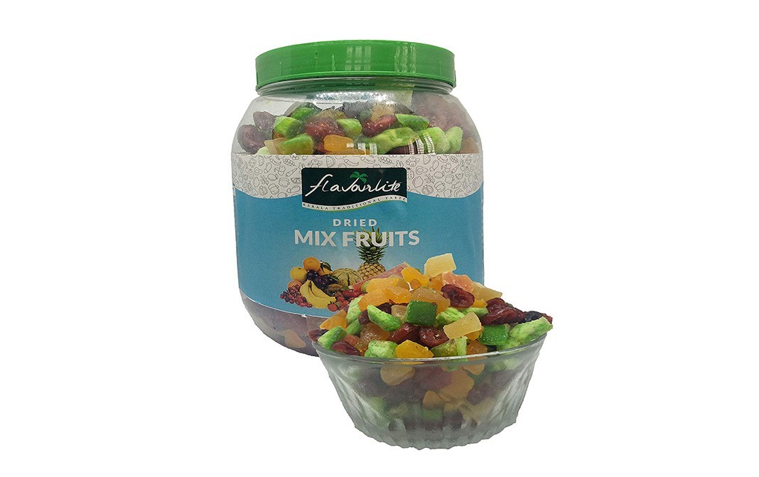 Flavourlite Dried Mix Fruits    Plastic Jar  1 kilogram